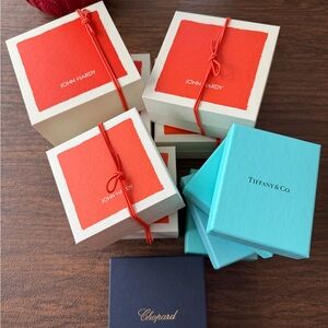 Tiffany & Co., John Hardy, Chopard Gift Boxes all Empty